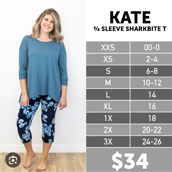 LuLaRoe Cozy KateTop-Large New - Picture 4 of 4